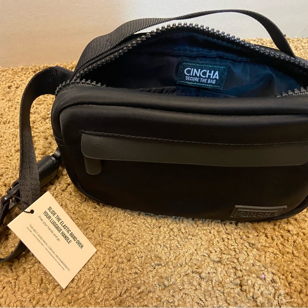 Cinch Black Crossbody or Luggage Bag